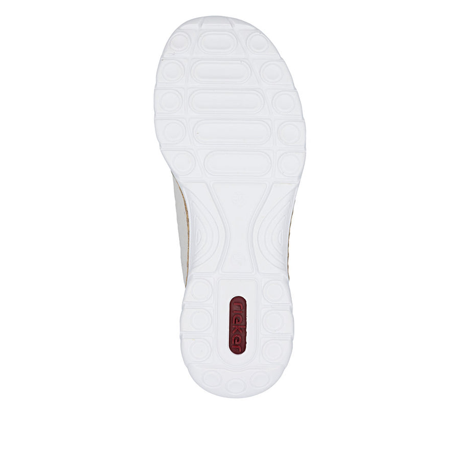 Rieker Nikita N4260-80 White Green Shoes