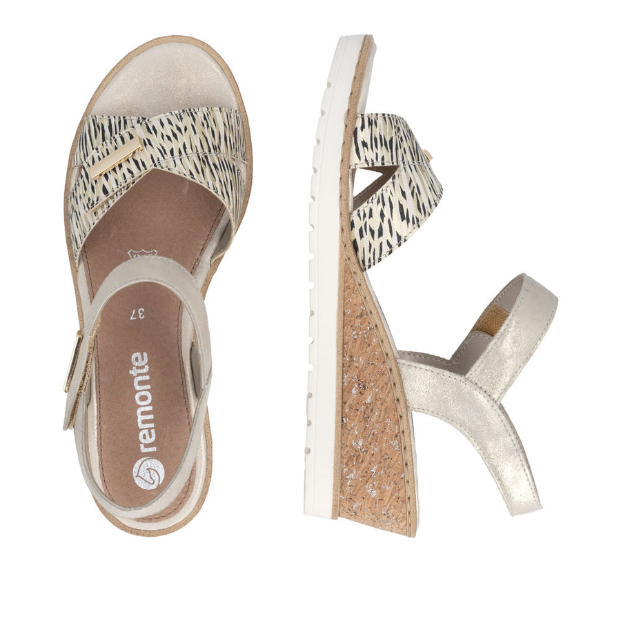 Remonte Fanni R6266-90 Gold Sandals