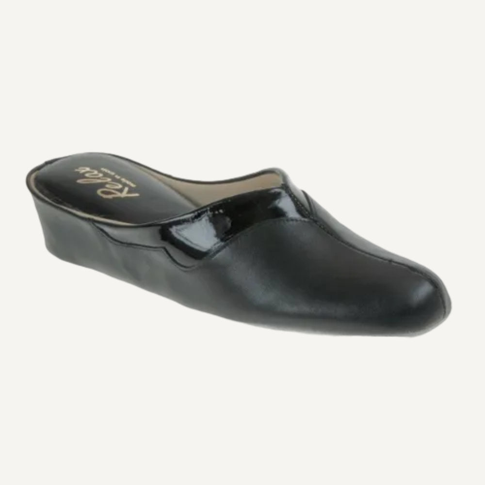 Relax 3131 Messina Black/Patent Slippers