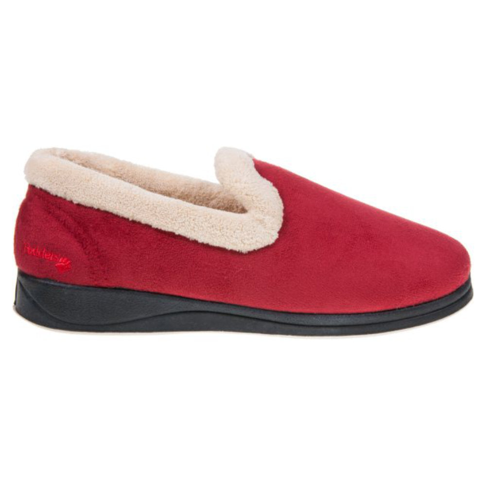 Padders Repose 2E Red Slippers