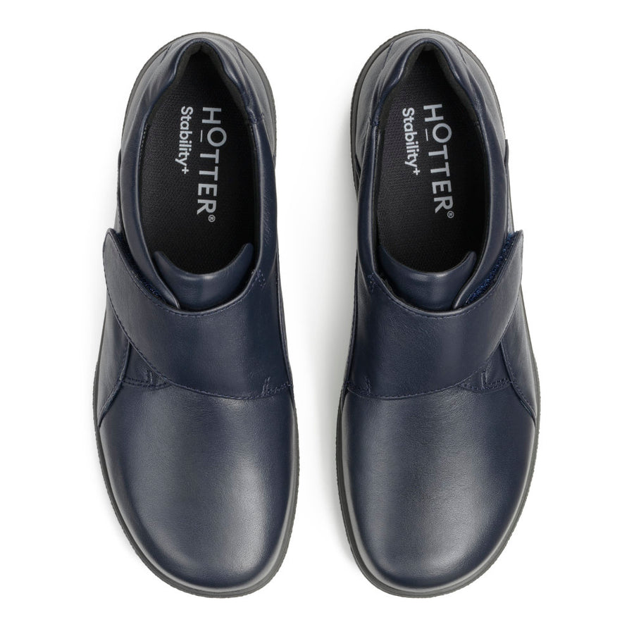 Hotter Sugar II Wide Navy Shoes