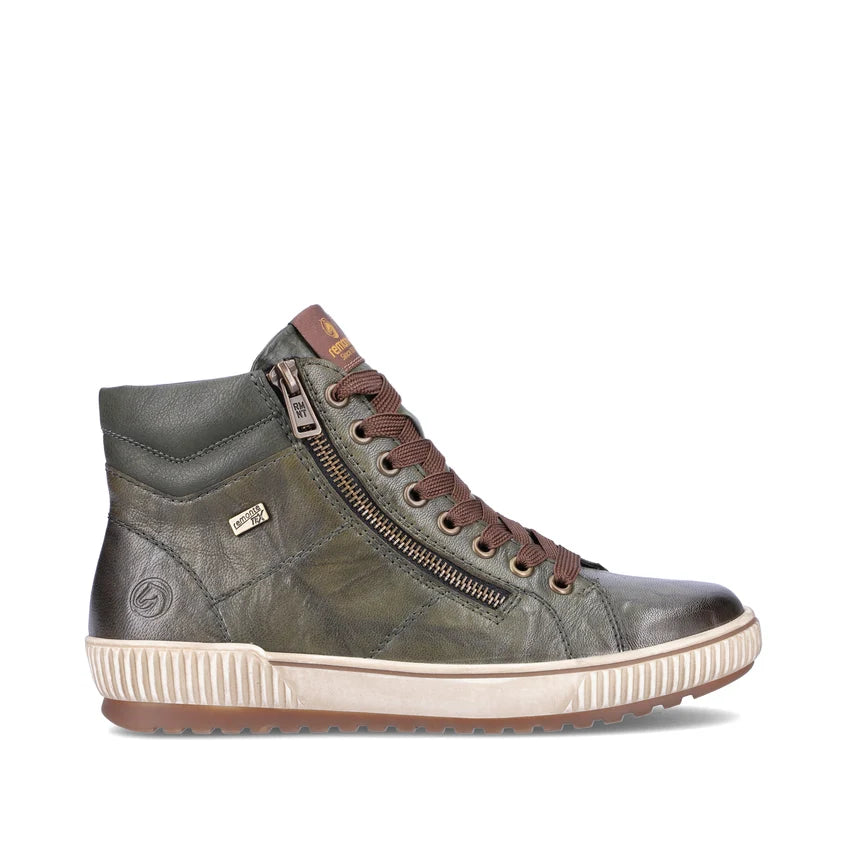 Remonte Maditta D0772-52 Green Lace-Up Boots