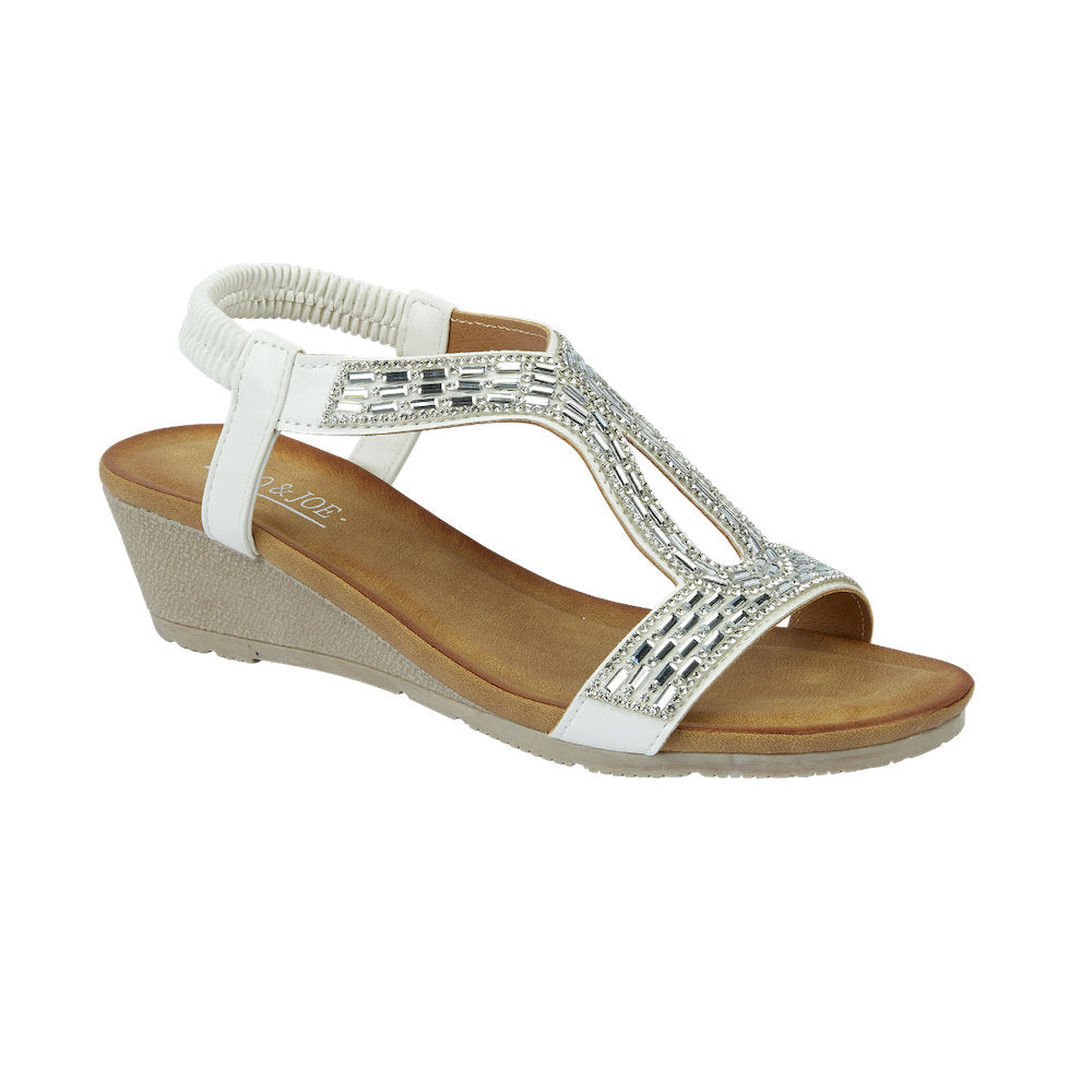Jo & Joe Cape Verde White Sandals