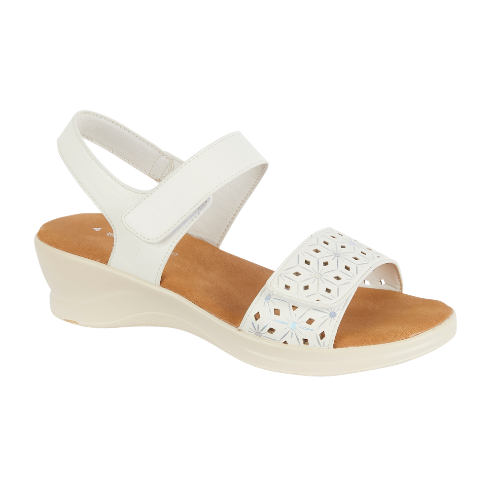 Jo & Joe Cassandra White Sandals