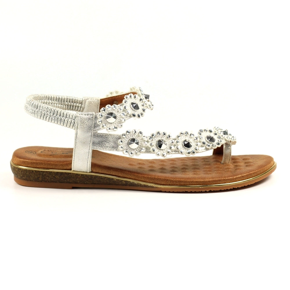 Lunar Charlotte II Silver Sandals