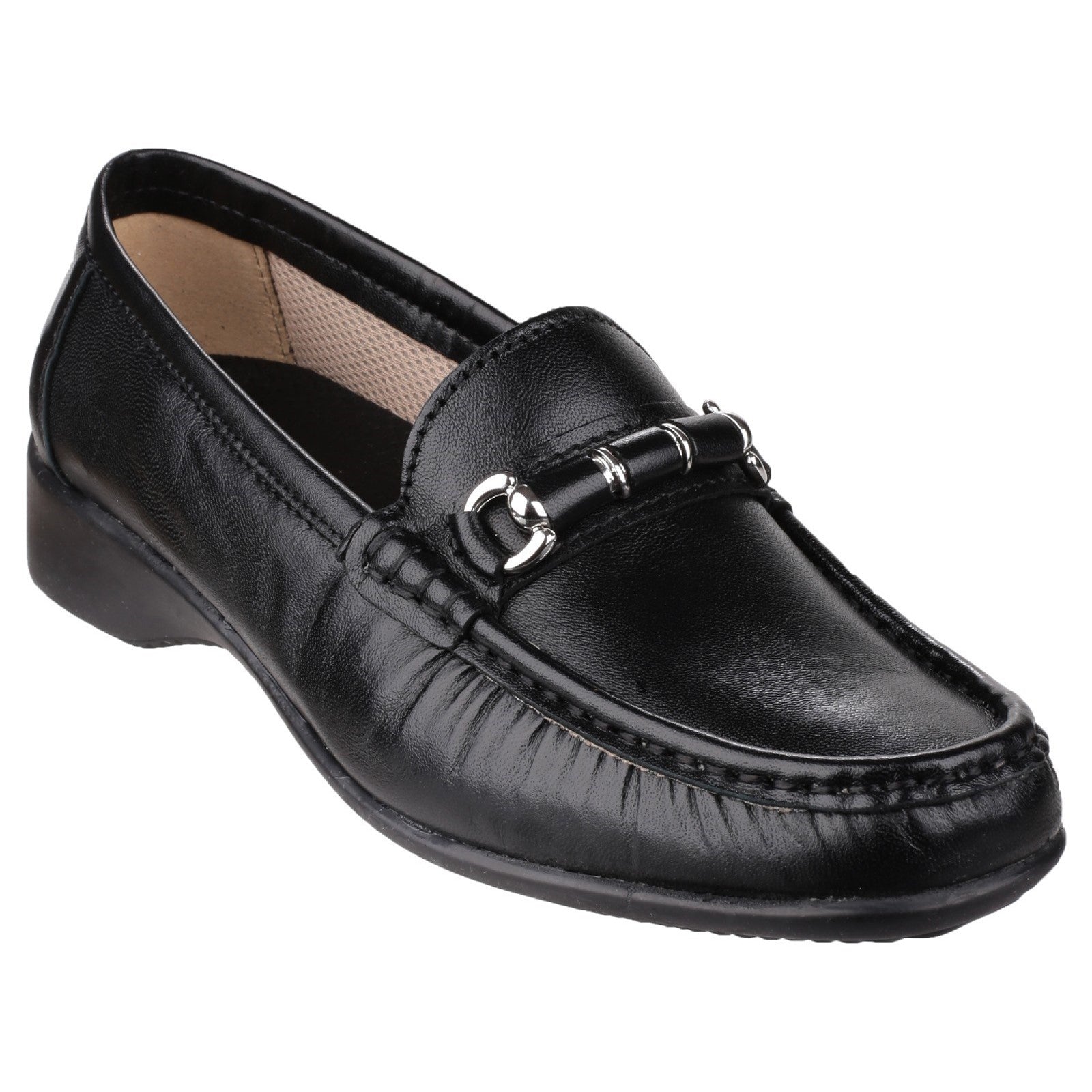 Cotswold Barrington Black Loafers
