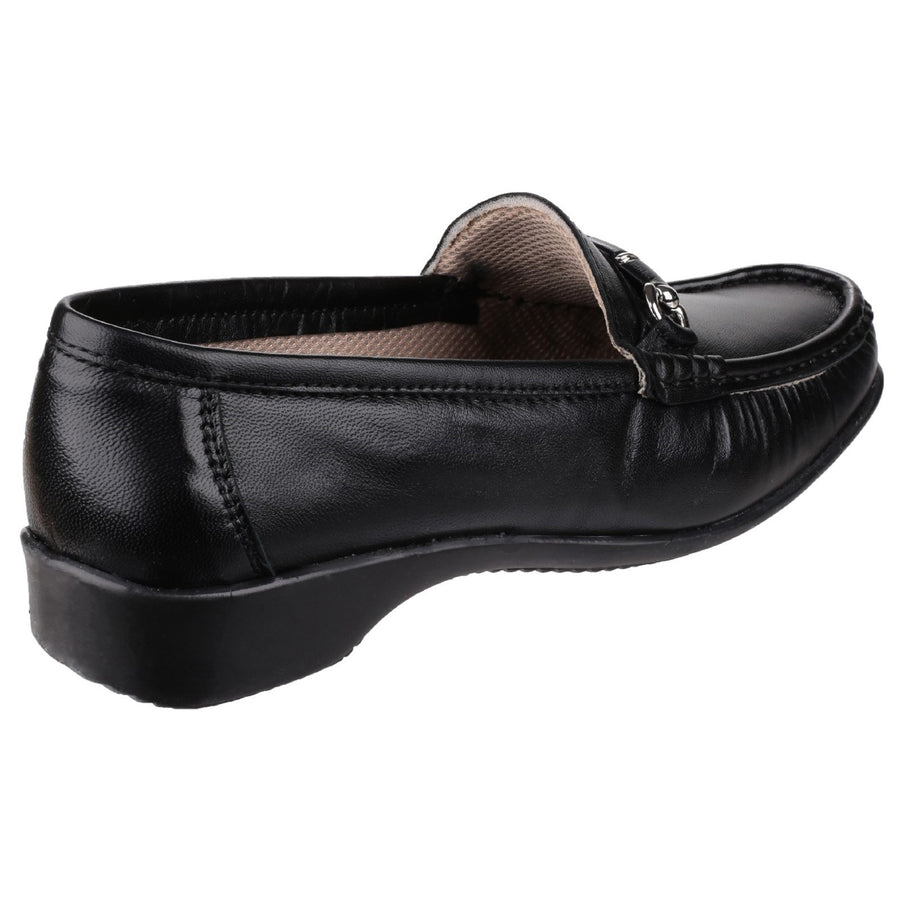 Cotswold Barrington Black Loafers
