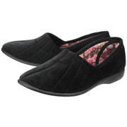 GBS Audrey Ladies Black Slippers