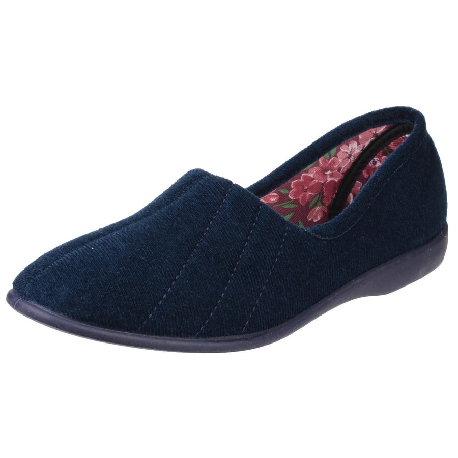 GBS Audrey Ladies Navy Slippers