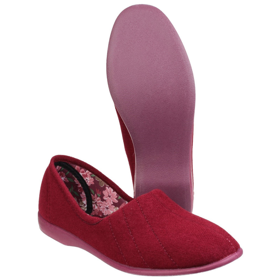 GBS Audrey Ladies Red Slippers