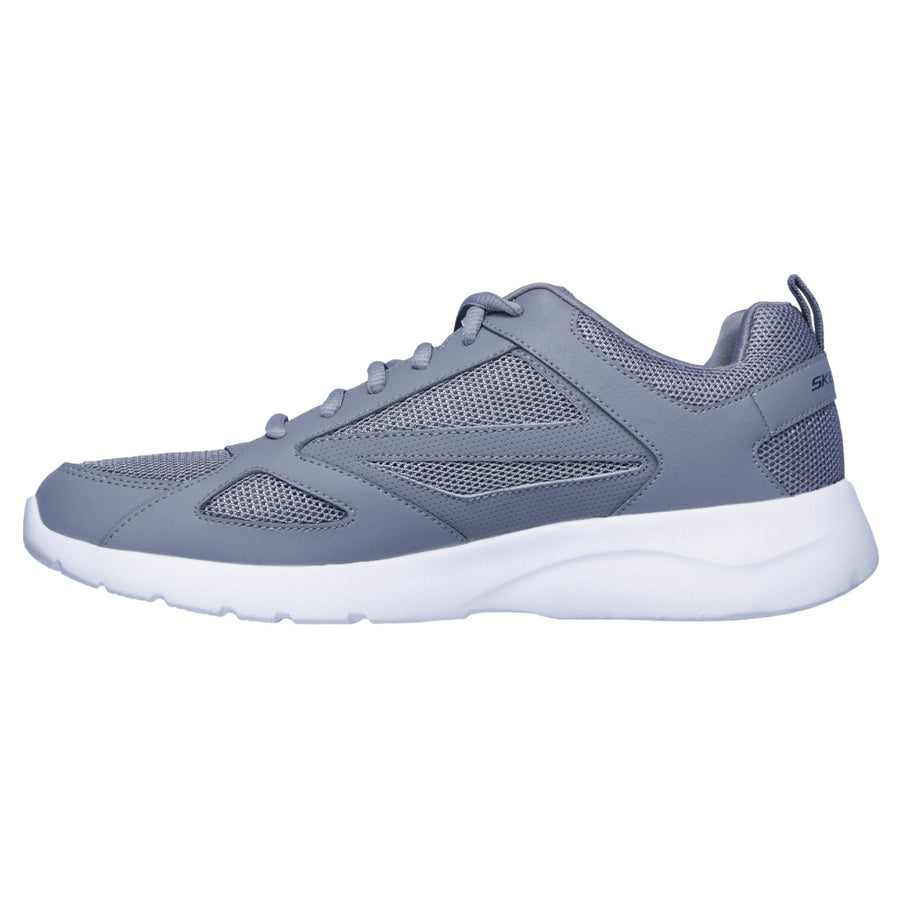 Skechers 58363 Grey Dynamight 2.0 Lace Up Memory Foam Trainers