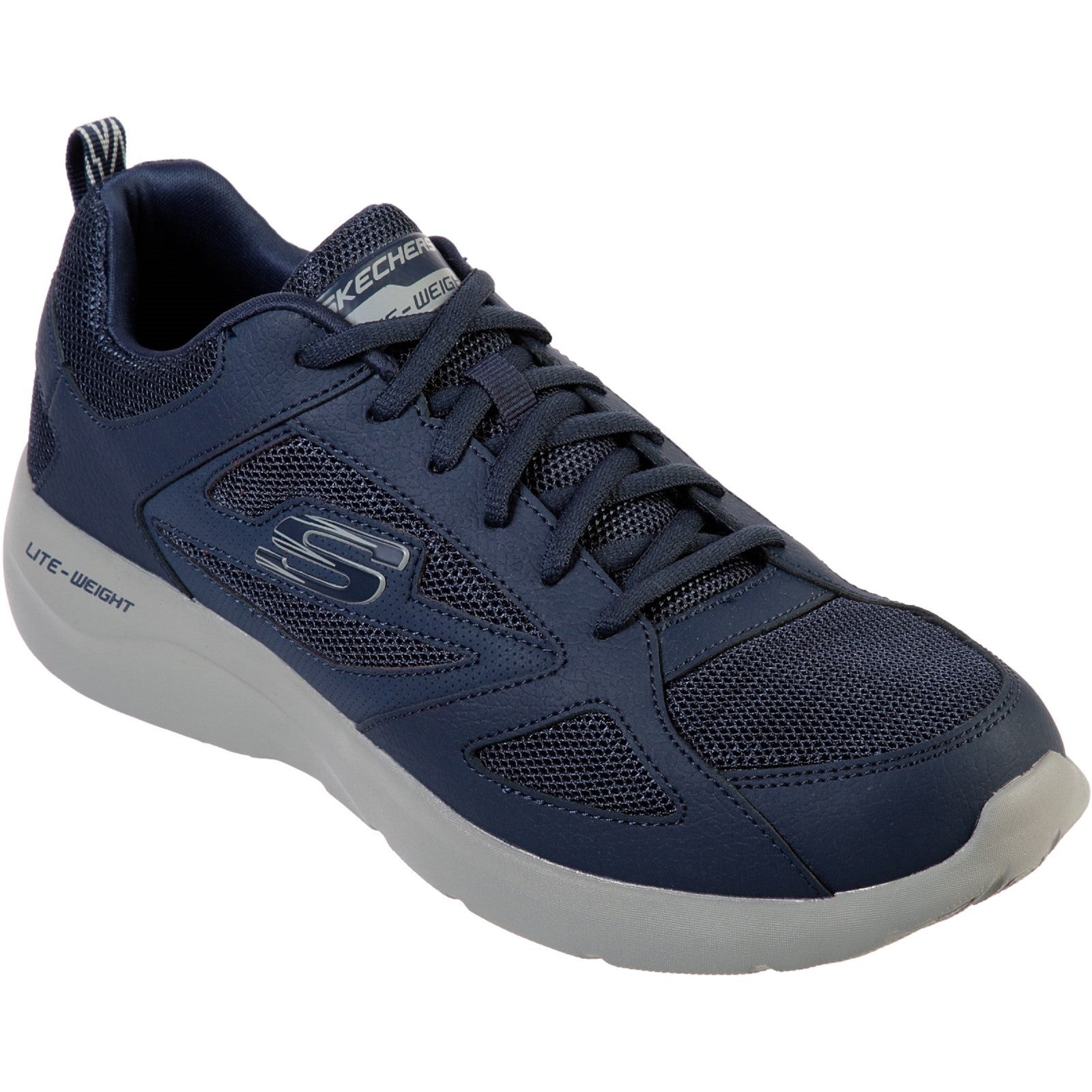 Skechers 58363 Navy Dynamight 2.0 Lace Up Memory Foam Trainers
