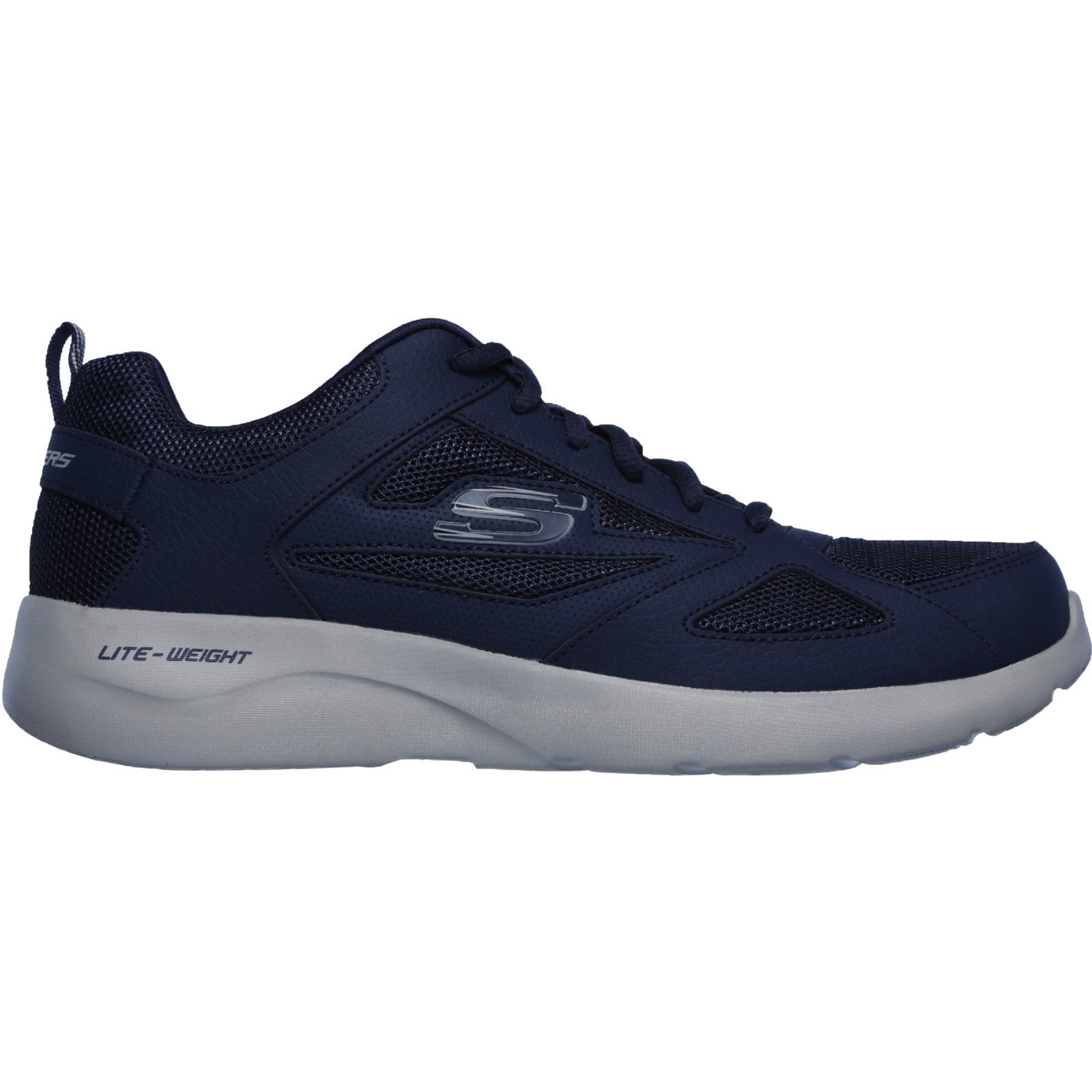 Skechers 58363 Navy Dynamight 2.0 Lace Up Memory Foam Trainers