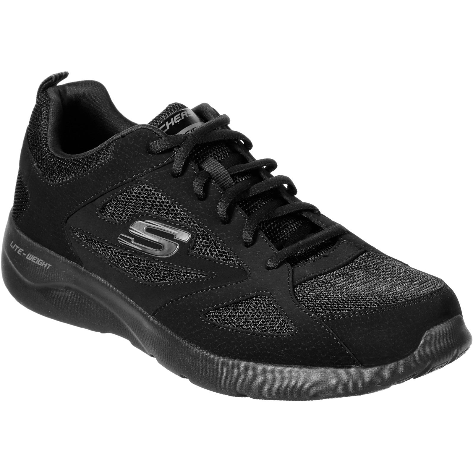 Skechers 58363  Black Dynamight 2.0 Lace Up Memory Foam Trainers
