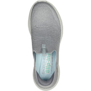 Skechers 149709 Light Grey Ultra Flex 3.0 Smooth Step Trainers