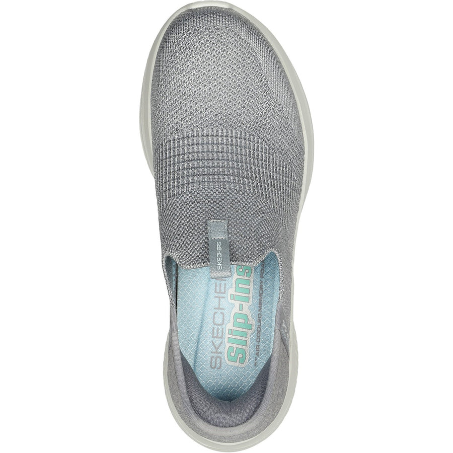 Skechers 149709 Light Grey Ultra Flex 3.0 Smooth Step Trainers