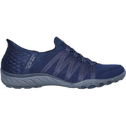 Skechers 100593 Navy Breathe-Easy - Roll-With-Me Trainers