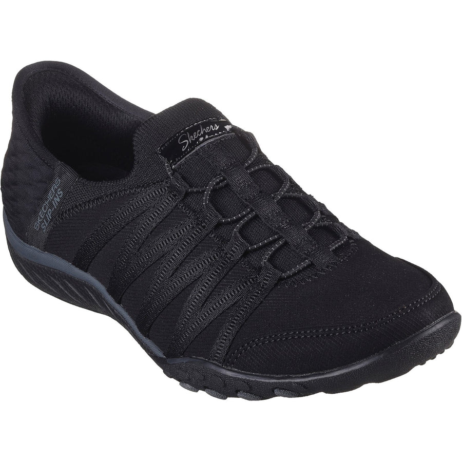Skechers 100593 Black Breathe-Easy - Roll-With-Me Trainers