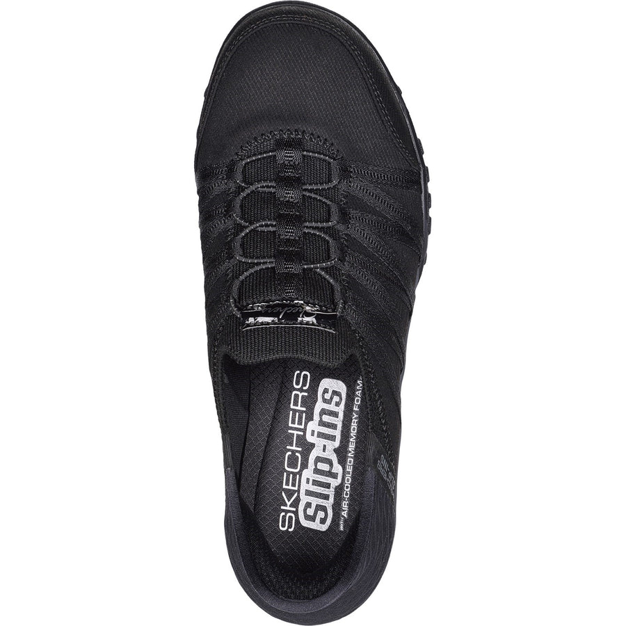 Skechers 100593 Black Breathe-Easy - Roll-With-Me Trainers