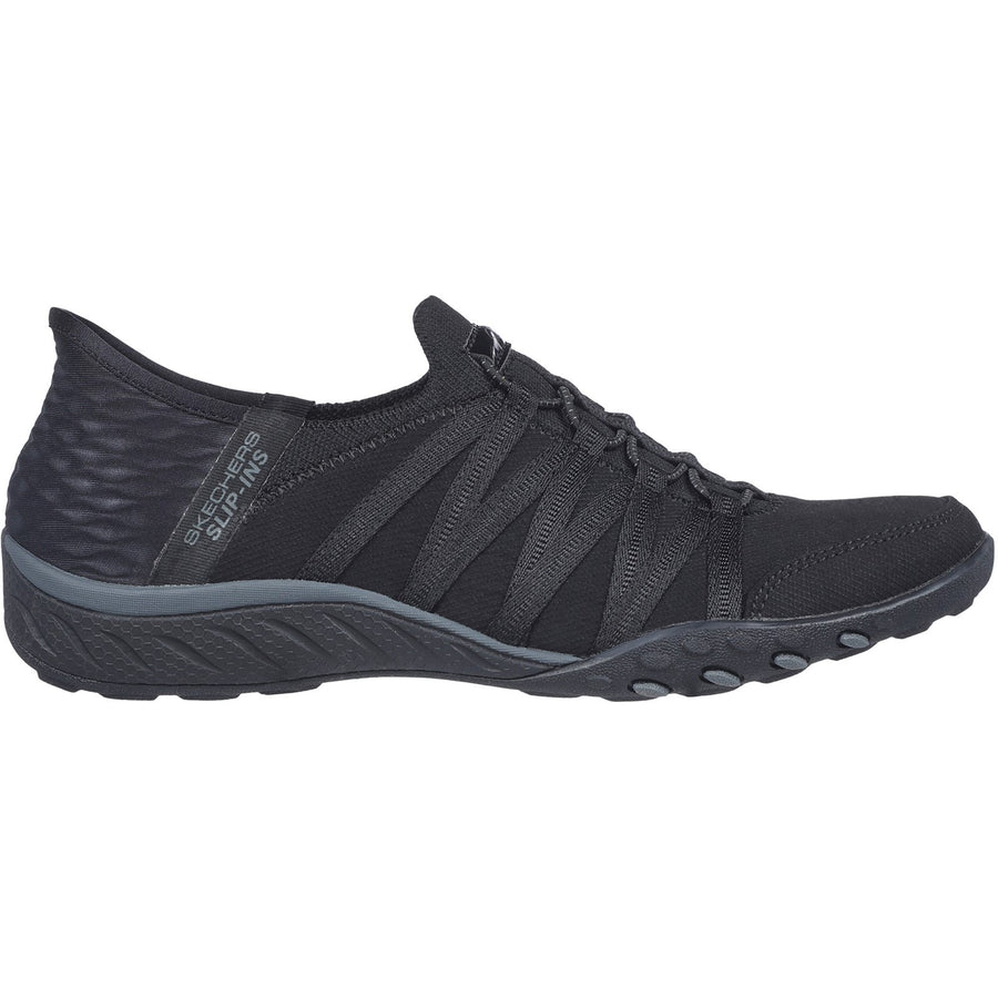 Skechers 100593 Black Breathe-Easy - Roll-With-Me Trainers