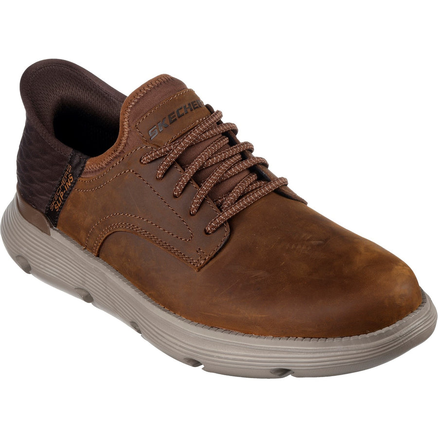 Skechers 205046 Dark Brown Garza - Gervin Oxford Shoes