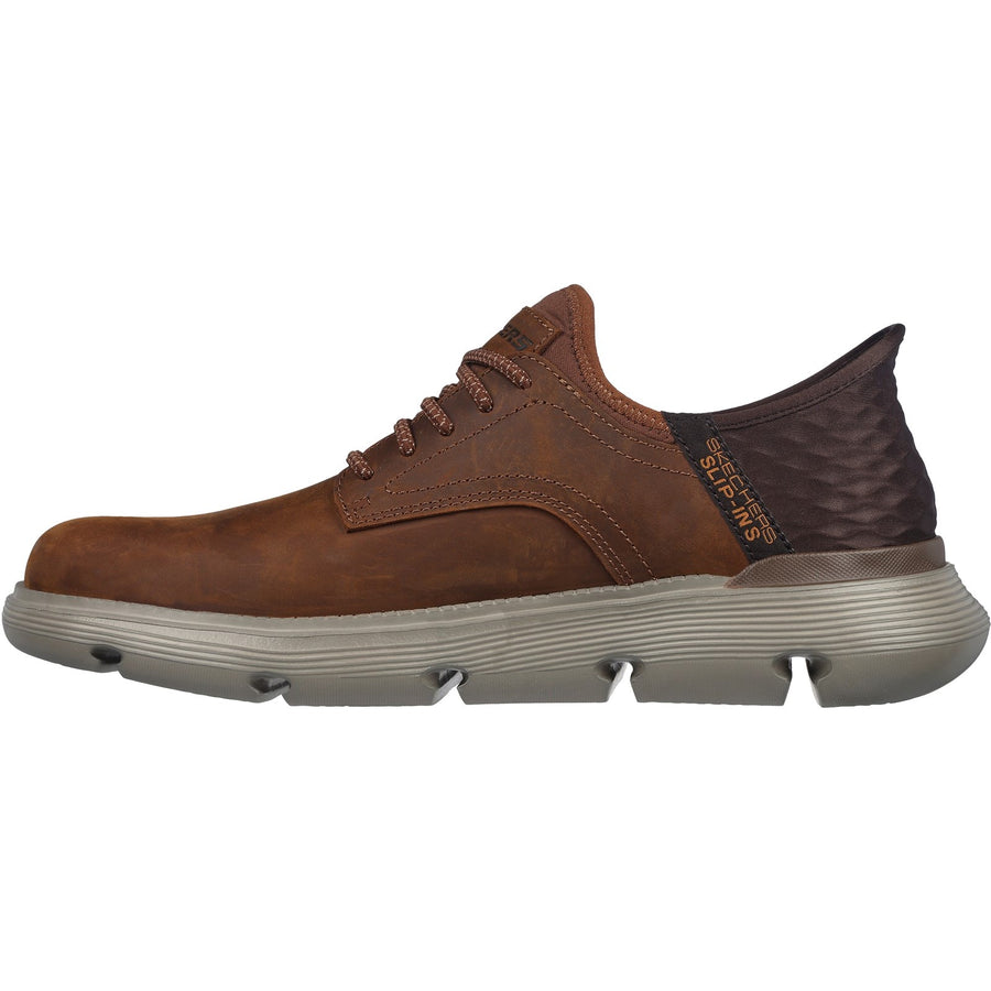 Skechers 205046 Dark Brown Garza - Gervin Oxford Shoes