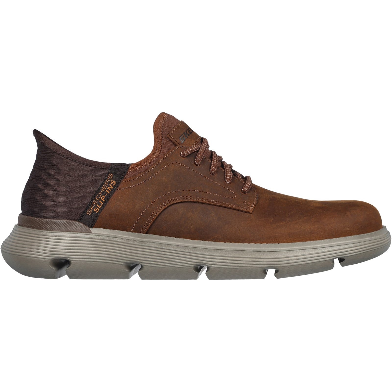 Skechers 205046 Dark Brown Garza - Gervin Oxford Shoes