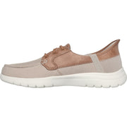 Skechers 136536 Taupe On-The-Go Flex - Palmilla Boat Shoes