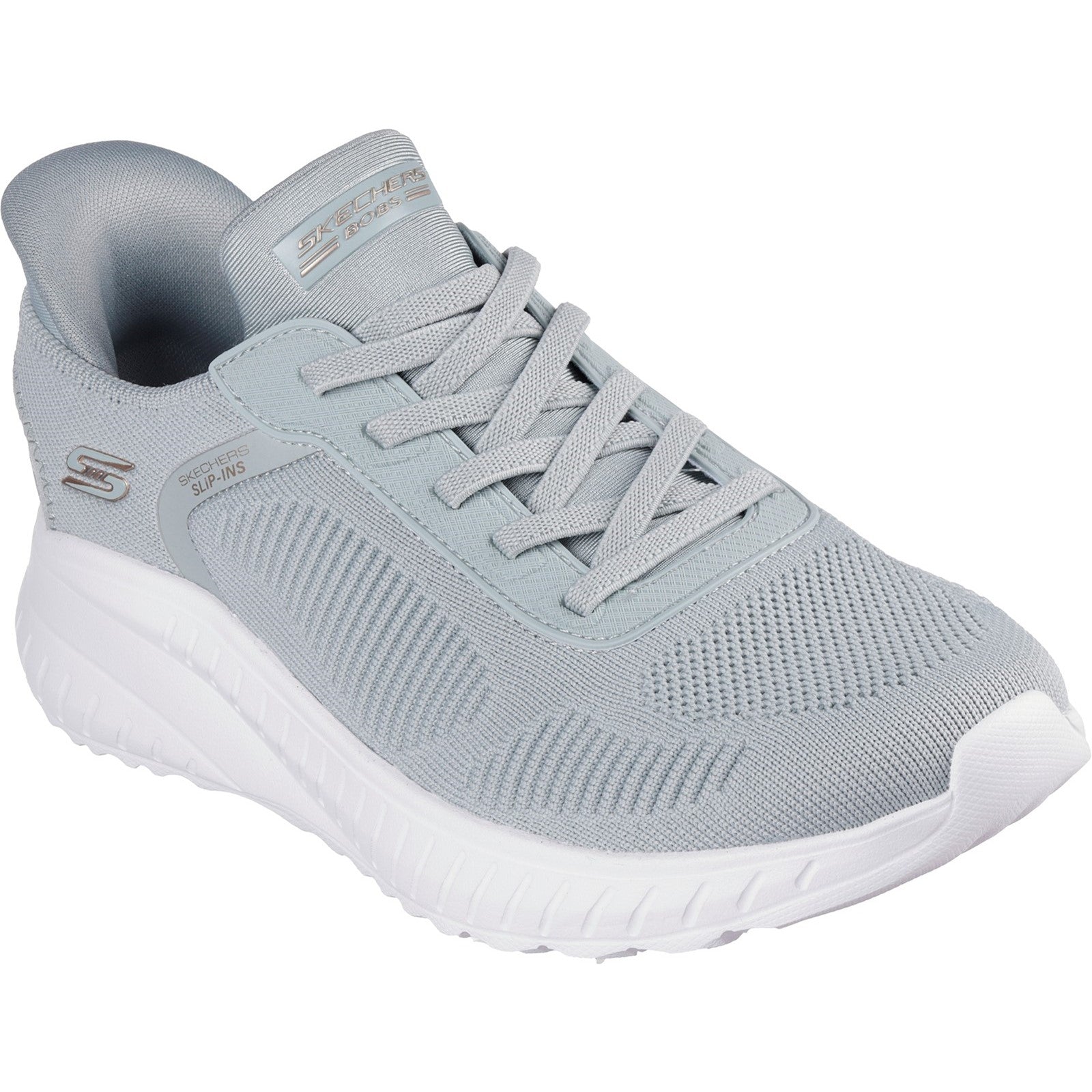Skechers 117497 Pale Green Bobs Sport Squad Chaos Trainers