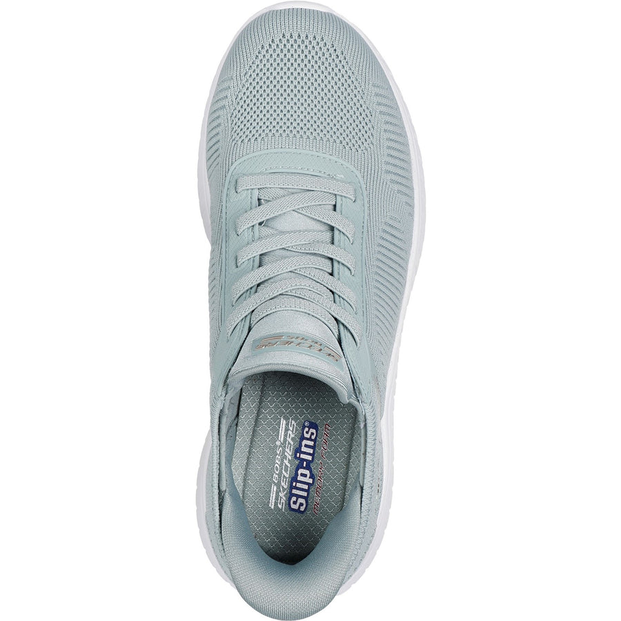 Skechers 117497 Pale Green Bobs Sport Squad Chaos Trainers