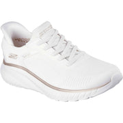 Skechers 117497 White Bobs Sport Squad Chaos Trainers