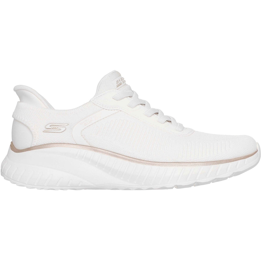 Skechers 117497 White Bobs Sport Squad Chaos Trainers
