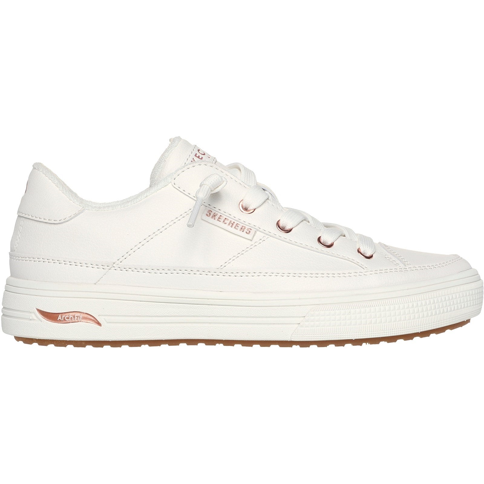 Skechers 177189 White Arch Fit Arcade On My Way Trainers