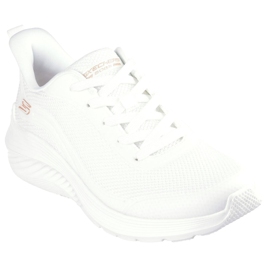 Skechers 117483 White Bobs Squad Waves Still Wading Trainers