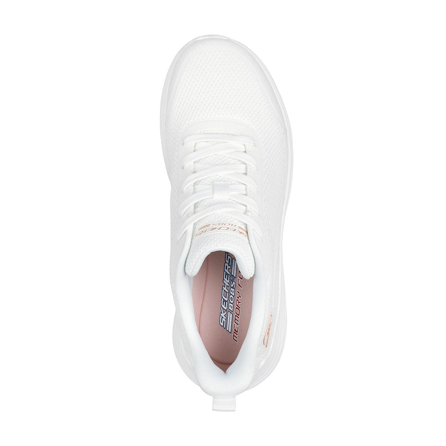 Skechers 117483 White Bobs Squad Waves Still Wading Trainers