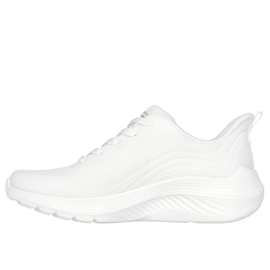 Skechers 117483 White Bobs Squad Waves Still Wading Trainers