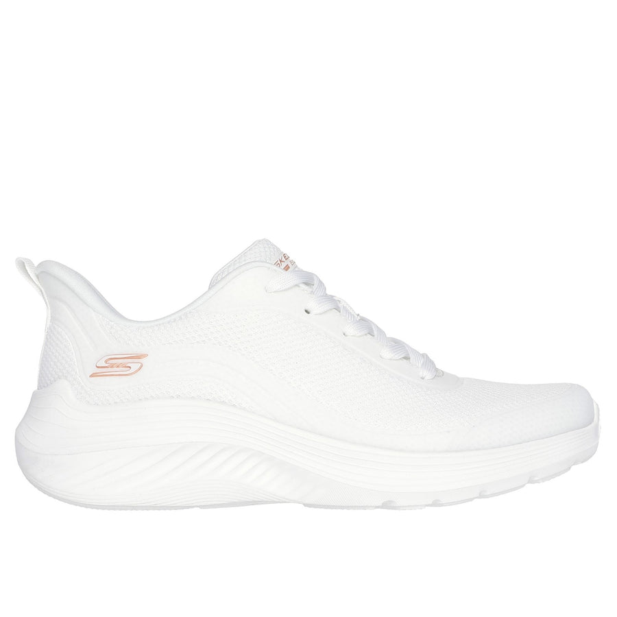 Skechers 117483 White Bobs Squad Waves Still Wading Trainers
