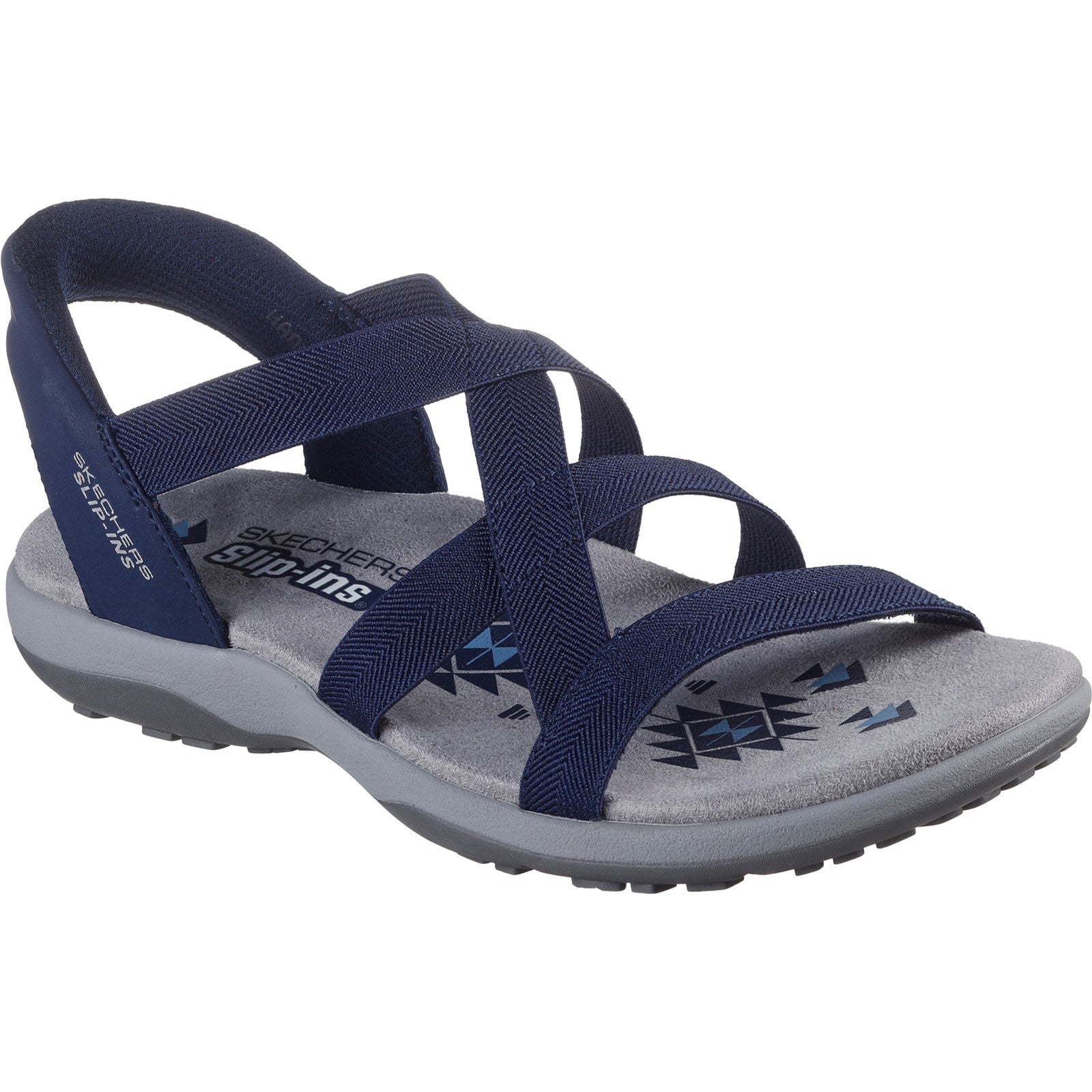 Skechers 163460 Navy Reggae Slim Stretch Flex Sandals