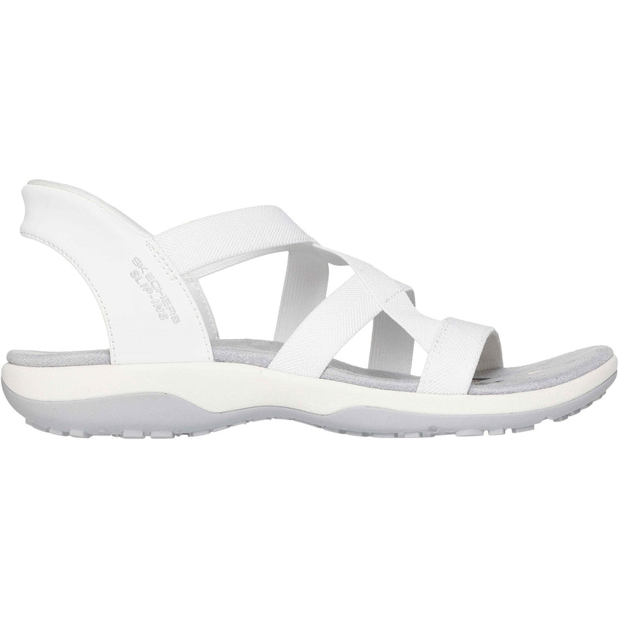 Skechers 163460 White Reggae Slim Stretch Flex Sandals