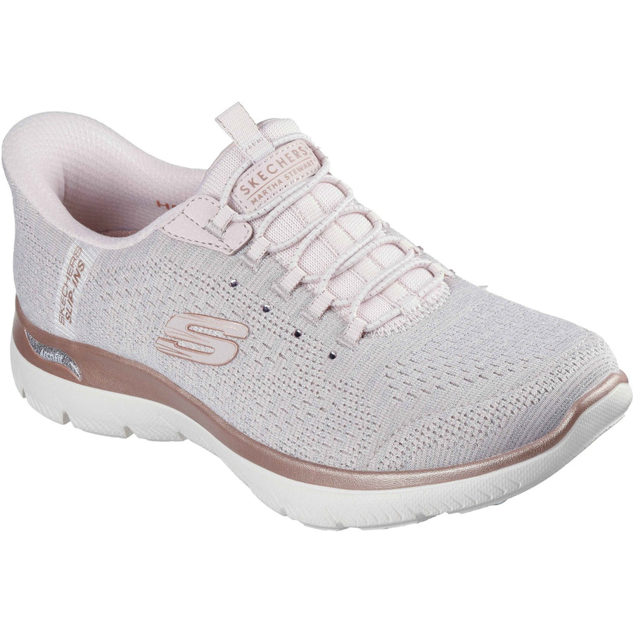Skechers 150641 Light Pink Arch Fit Summits - Soft Shimmer Trainers