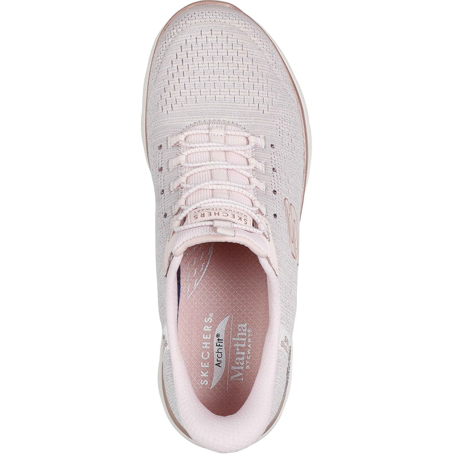 Skechers 150641 Light Pink Arch Fit Summits - Soft Shimmer Trainers