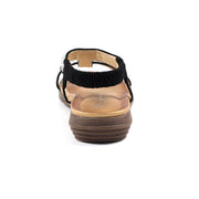 Lunar Tancy Black Pearl Sling Back Sandals