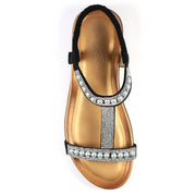 Lunar Tancy Black Pearl Sling Back Sandals