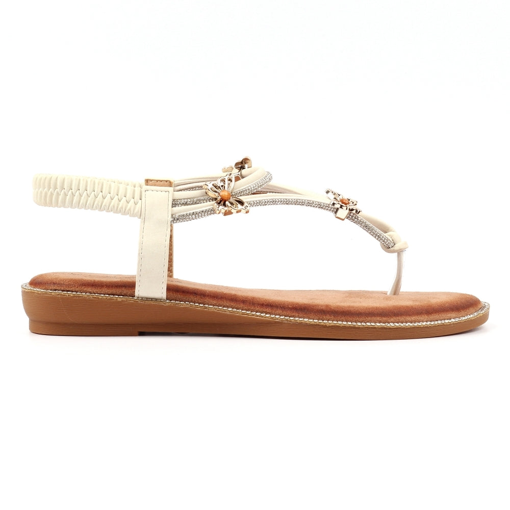 Lunar Zentara White Sandals