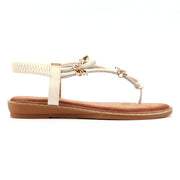 Lunar Zentara White Sandals